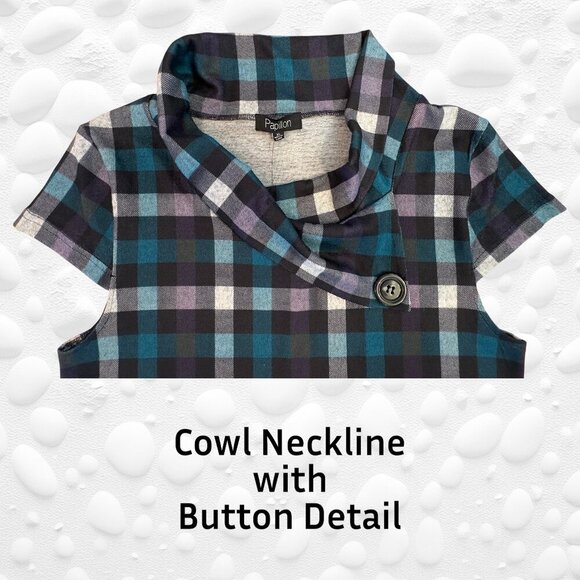 Papillon Plaid Tunic/Dress Size XL Fits like M/L NWOT - Picture 3 of 7